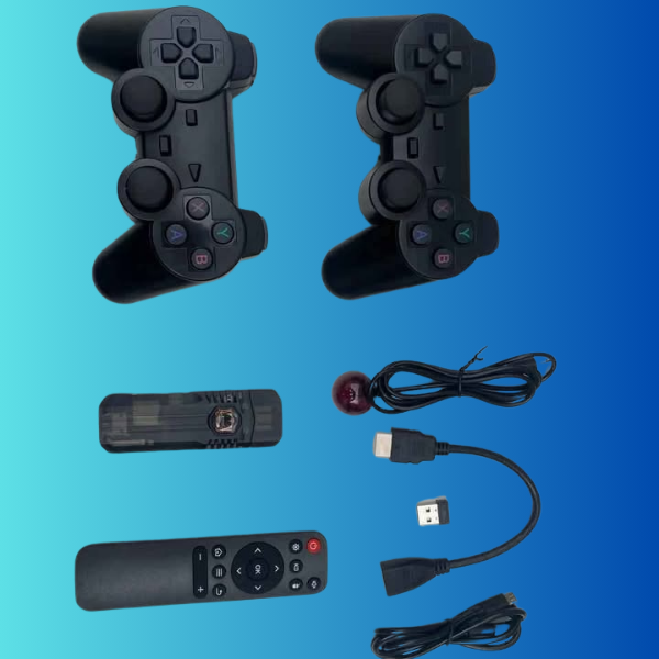 Game & TV Stick Q9® (X2 jeu TV Stick TV Box 64GB 10000 + jeu HD 8K 5G WiFi)